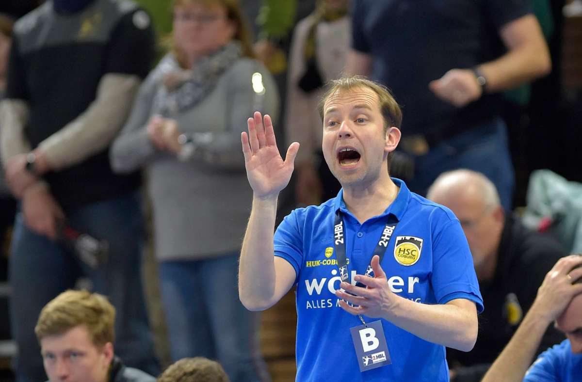 Nach der Rückkehr von Jan Gorr auf den Trainerstuhl des HSC 2000 Coburg geht es wieder deutlich aufwärts beim oberfränkischen Handball-Aushängeschild. Foto: Matthias Rietschel