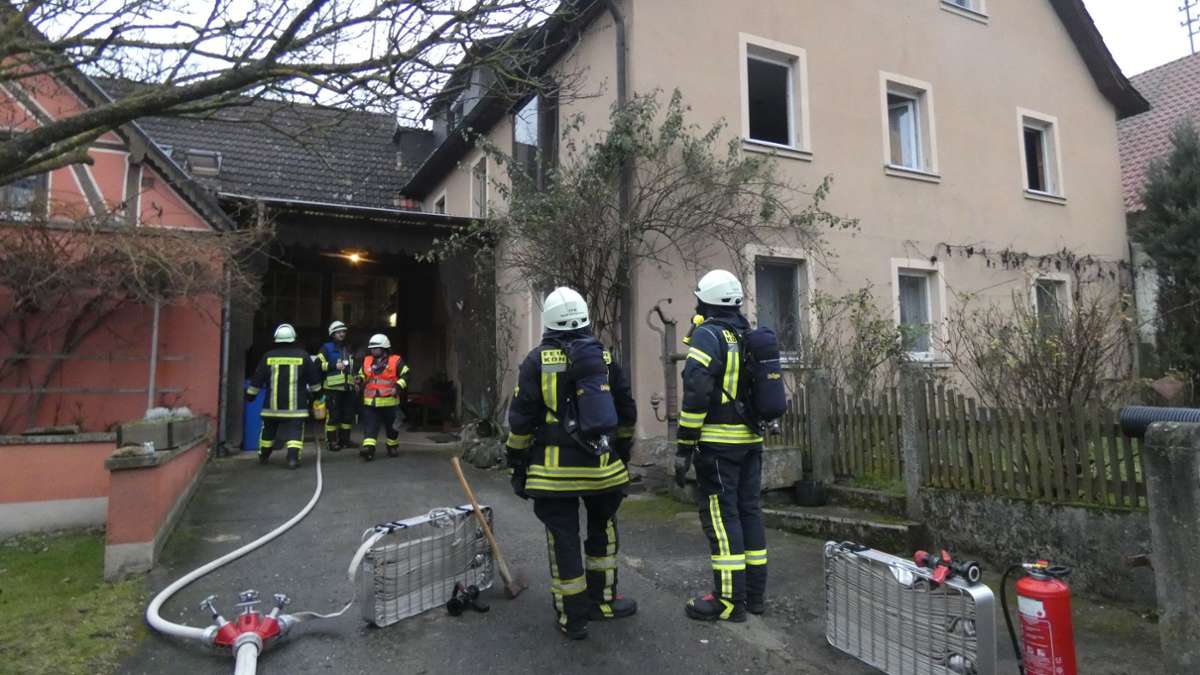 Im Keller dieses Wohnhauses im Königsberger Stadtteil Unfinden brannte es am Donnerstagnachmittag.