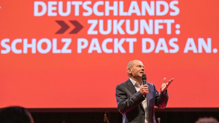 Olaf Scholz in Hof: Im Galopp durchs Wahlprogramm