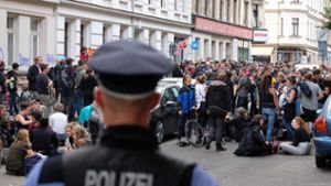 Protest gegen Abschiebung in Leipzig
