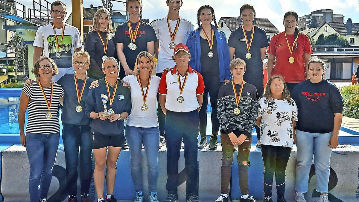 DLRG Kronach: Medaillenflut für  Rettungsschwimmer