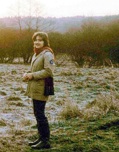 Kai Frobel 1979 im heutigen Grünen Band bei Schwärzdorf, einem Ortsteil der Gemeinde Mitwitz. Damals existierte noch die Grenze zur DDR. Quelle: Unbekannt