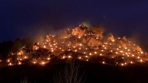 Tausende Feuer lodern in Pottenstein