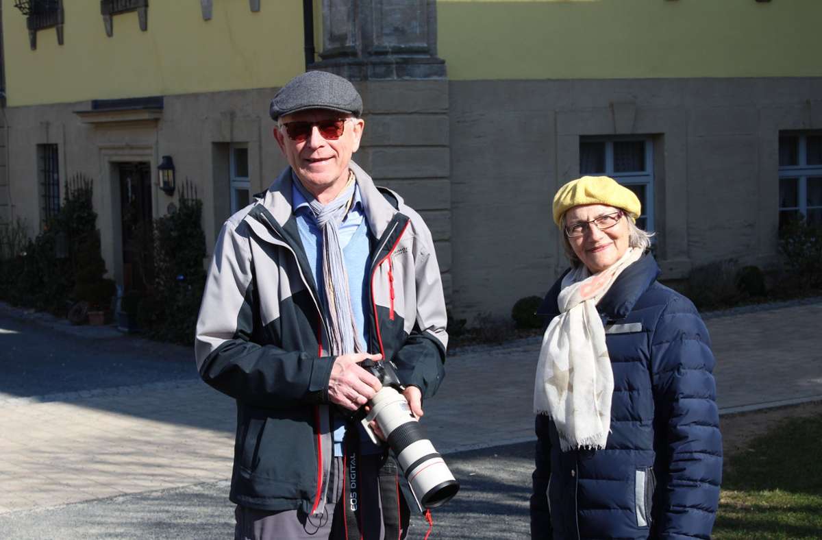 Kümmern sich von Lahm bis Bad Rodach um die Störche im Coburger Land: Brigitte und Werner Hellwig.