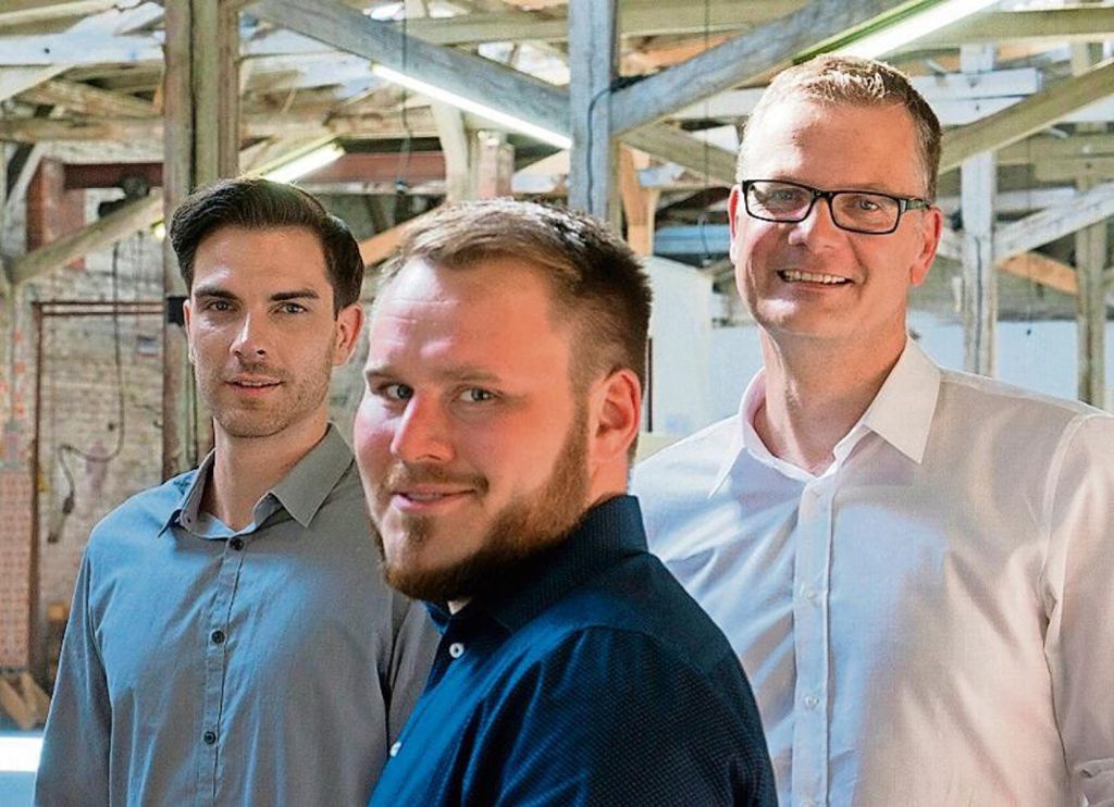 Das Führungsteam von "Zukunft.Coburg.Digital GmbH" (von links): Domenique Dölz, Eric Rösner und Andreas Kücker. Quelle: Unbekannt
