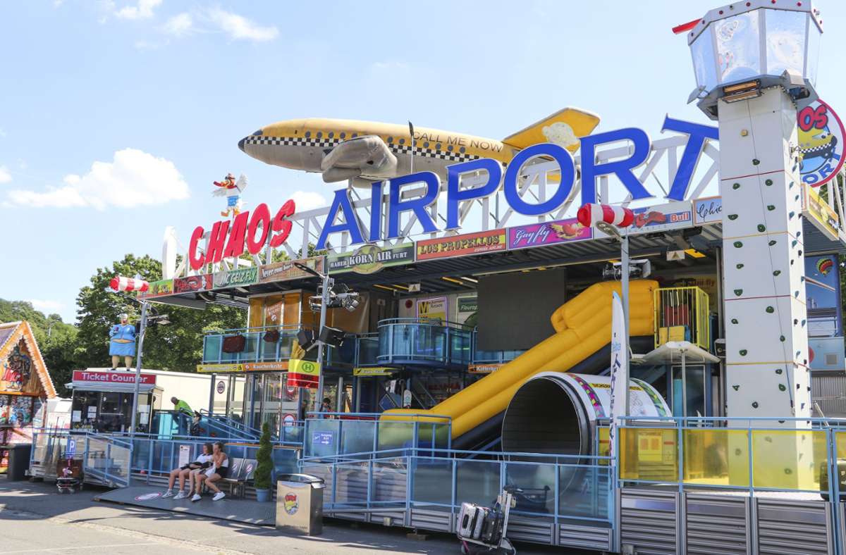 Erstmals wird das Laufgeschäft „Chaos Airport“ zum Kronacher Freischießen kommen. Foto: Rainer Glissnik