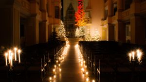 Designer-Weihnachtsbaum schmückt die Morizkirche