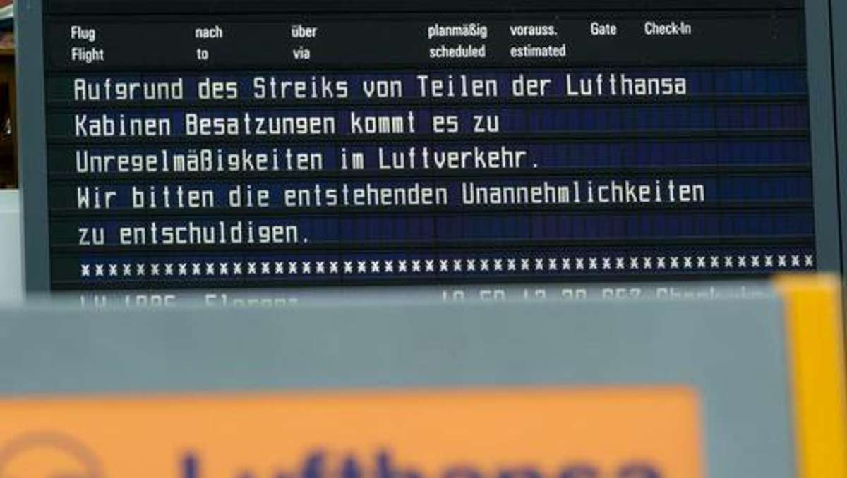 rankfurt/Berlin: Flugbegleiter streiken in Berlin, Frankfurt und München