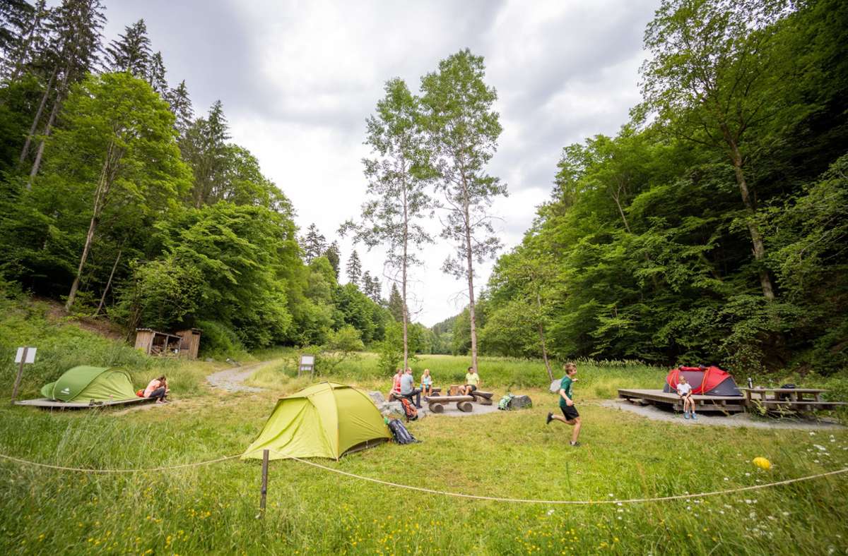 Der Trekkingplatz im Leitschtal ist in knapp fünf Kilometern von Steinwiesen aus zu erwandern.