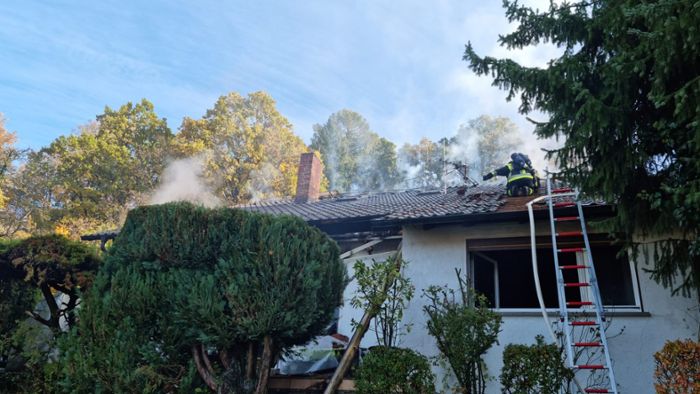 Kulmbach: Einfamilienhaus in Flammen