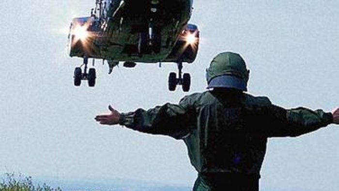 Bundespolizei übt mit Hubschraubern in der Region