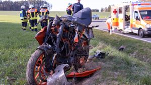 20-jähriger Motorradfahrer bei Sturz verletzt