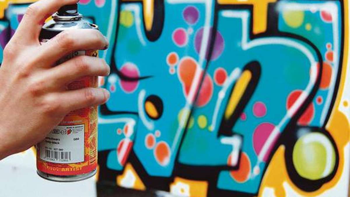 Coburg: In einer Nacht: Graffiti-Sprayer schlagen zehnmal zu